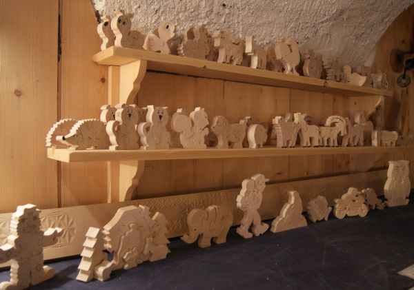 puzzle de madera animales hecho a mano creche personaje 
