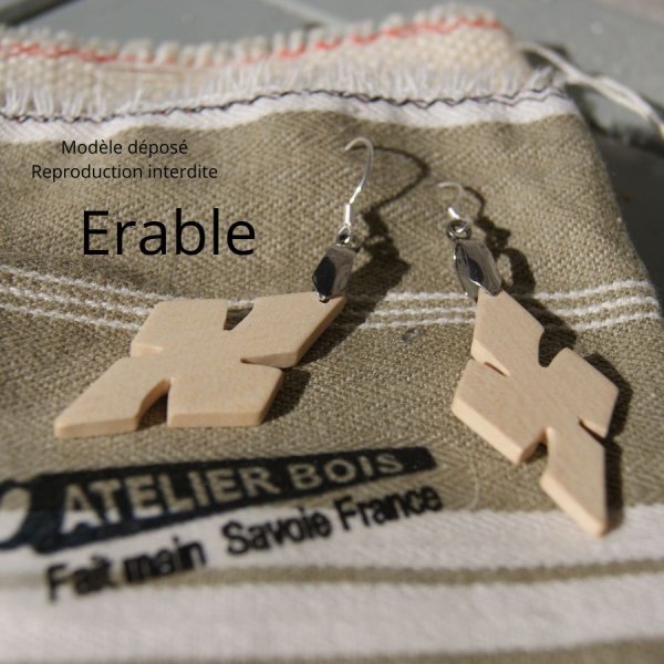 arce cruz pendiente &eacute;tico joyer&iacute;a de madera, joyer&iacute;a de la naturaleza encerado, hecho a mano