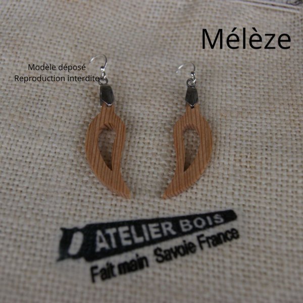 pendiente hoja de madera de haya, joyer&iacute;a &eacute;tica de madera, joyer&iacute;a de la naturaleza, hecho a mano