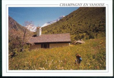Tarjeta postal Champagny le Haut Capilla de Friburge