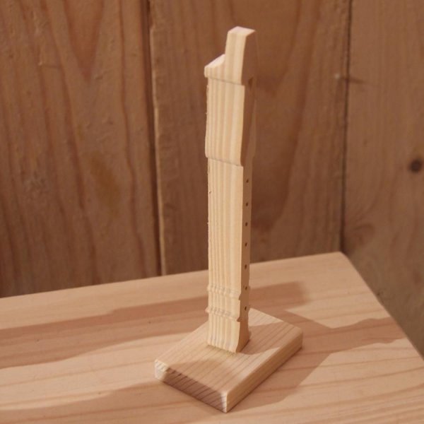 Flauta dulce de madera maciza ht 20 cm decoraci&oacute;n de interior artesanal m&uacute;sica regalo flautista