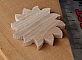 Forme soleil a decorer bois de hetre 