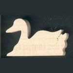Figurita de madera de pato para pintar, ocio creativo, miniatu
