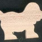Figura para perro hecha a mano en madera maciza de arce tema granja, mascotas