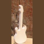 Guitarra eléctrica de madera 15cm, decoración musical