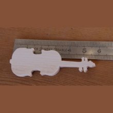 Figurilla violín ht 6cm al palo
