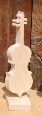 violonchelo de madera montado sobre una base regalo original para un músico, decoración de mesa tema musical